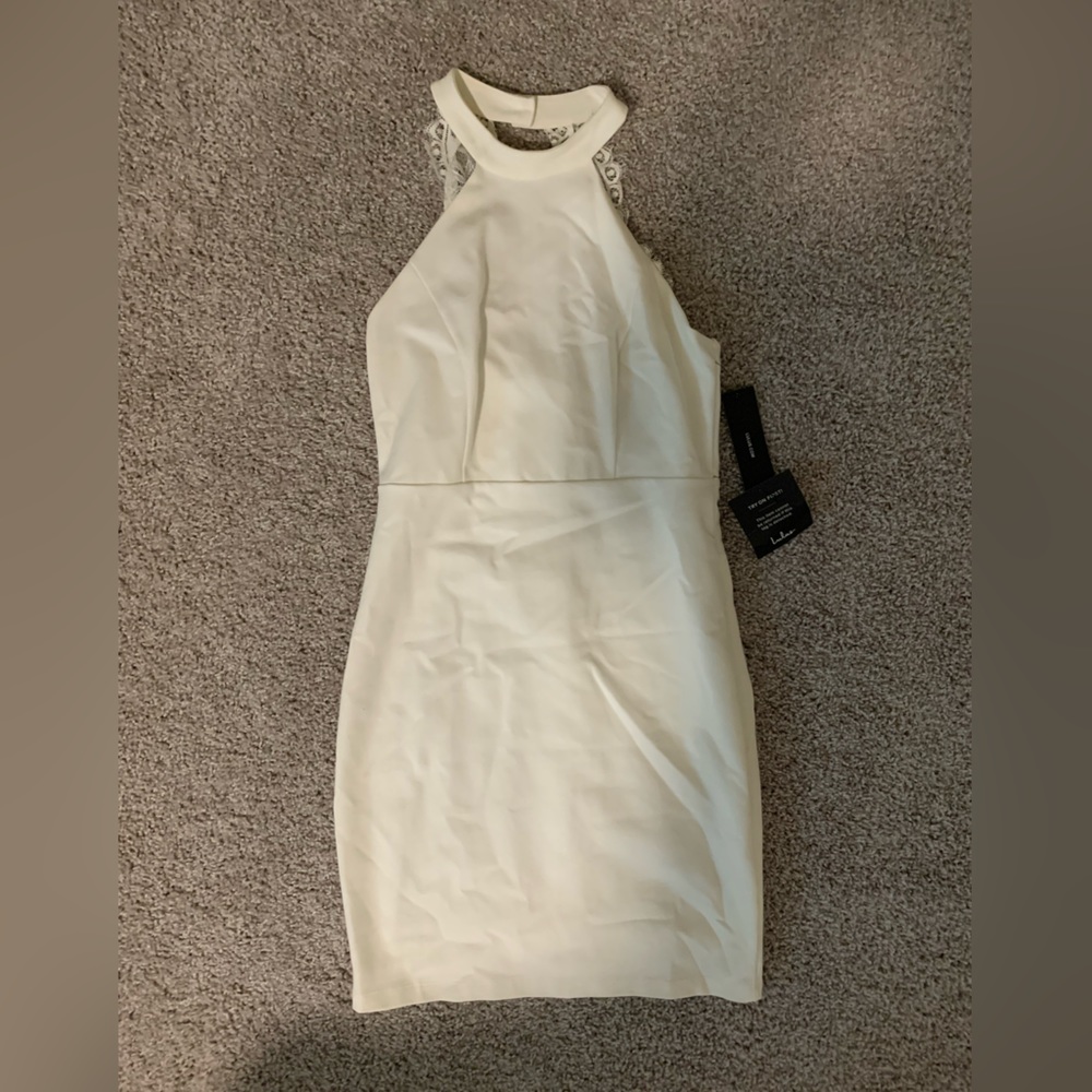 Lulu’s Cream Colored Halter Dress Size M